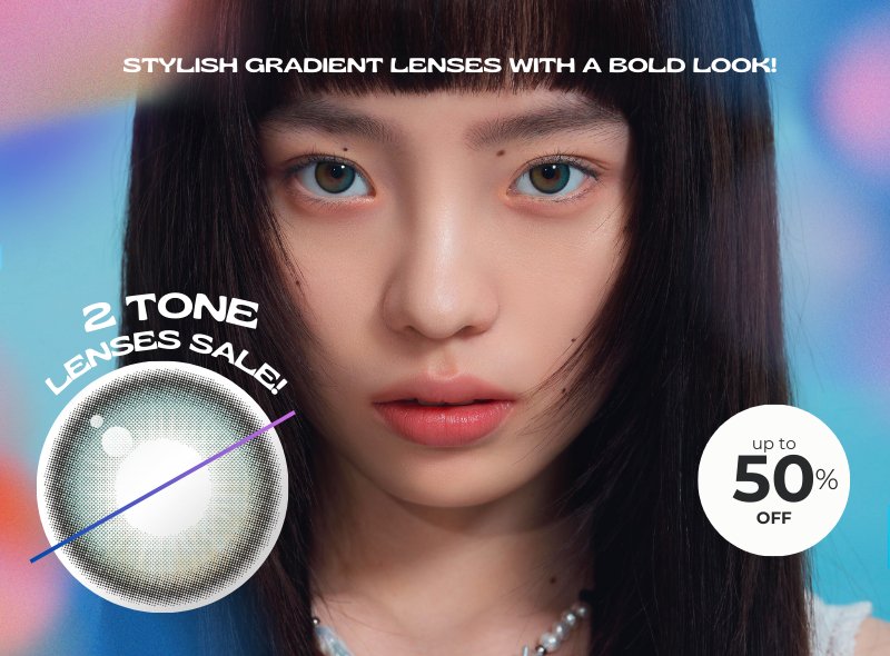 2toned lenses Up To 50% Off : Stylish gradient lenses with a bold look!