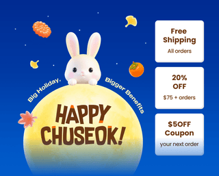 Happy Chuseok! : Free ship +20%OFF+$5 Coupon - eotd