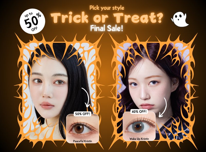 Trick or Treat? Finally Halloween Sale : Up To 50% OFF