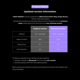 Bittersweet Kristin 1Day Amber Brown - eotd