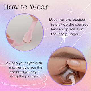 Contacts Applicator Full Set Pink - eotd