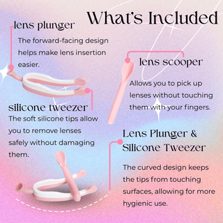 Contacts Applicator Full Set Purple - eotd