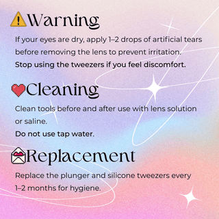 Contacts Applicator Full Set Purple - eotd