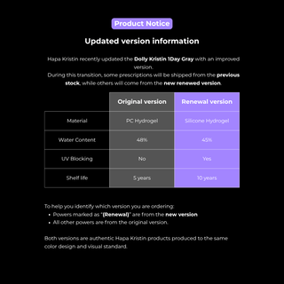 Dolly Kristin 1Day Gray - eotd