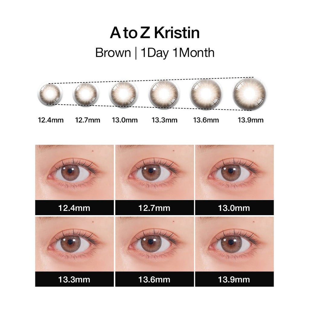 A To Z Kristin 1Day (13.3mm) Brown - eotd